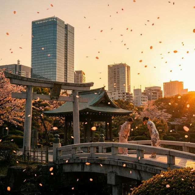 Traditional Japanese Torii Gate